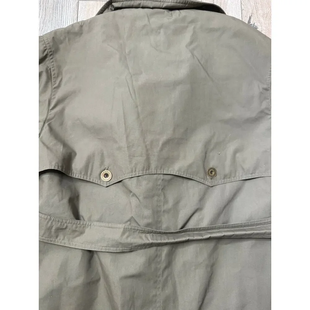 Carol Cohen Drizzle Trench Coat Vintage Jacket Size 12 USA